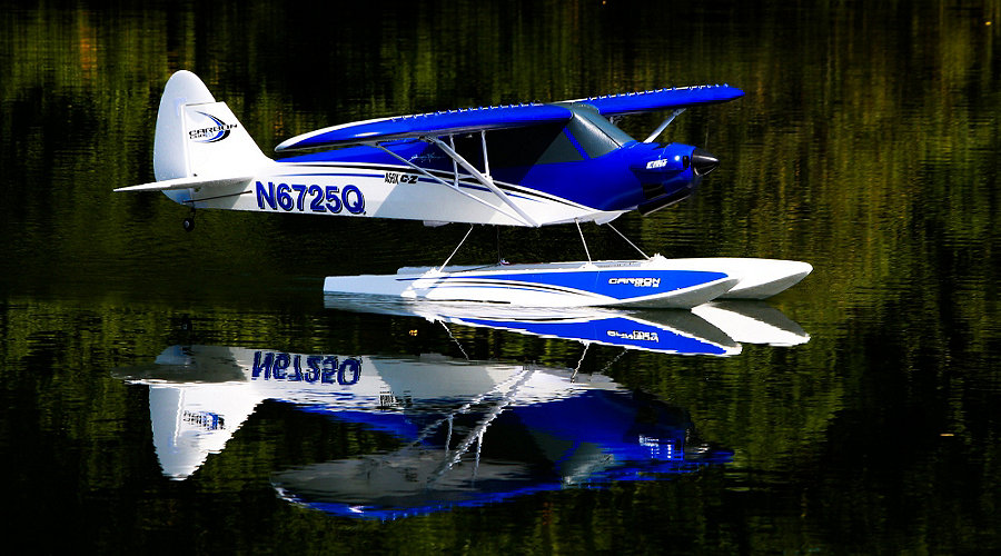 Float Set Complete: Carbon-Z Cub - Floats / Pontoner - Holte Modelhobby